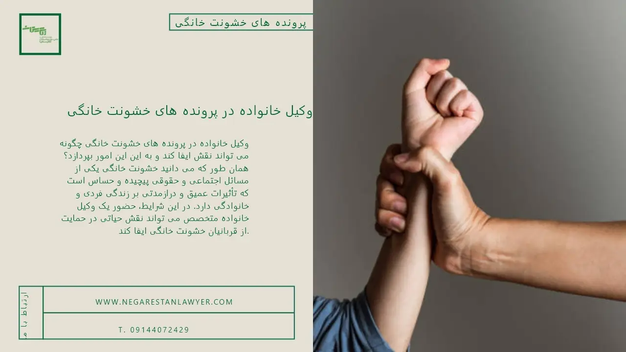 وکیل خانواده در پرونده های خشونت خانگی